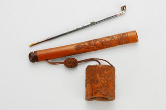 煙管煙草入組物｜燕市産業史料館｜新潟県燕市｜燕の匠の技に触れ、金属