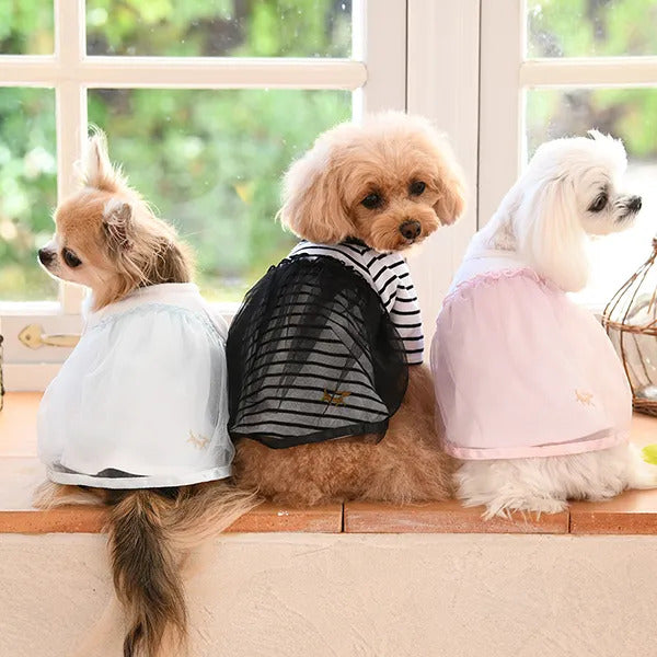 よそゆきワンピース 犬服ハンドメイド クリスマス 犬服ワンピース