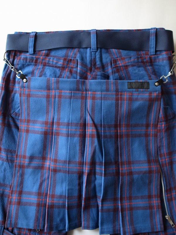 PEEL&LIFT bondage trousers modern with kilt キルト付きボンテージ