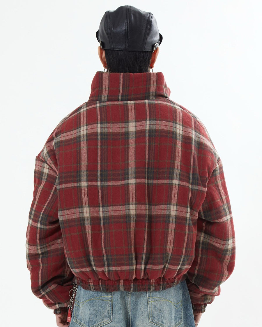 3月上旬お届け】リバーシブルチェックアウター L2142