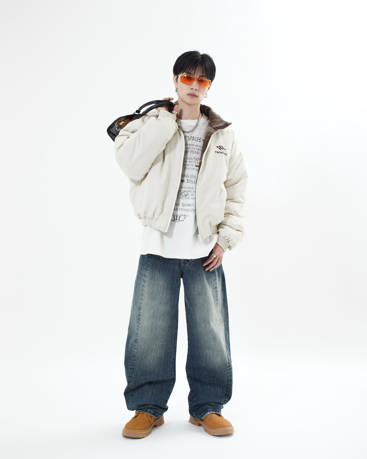 3月上旬お届け】リバーシブルチェックアウター L2142