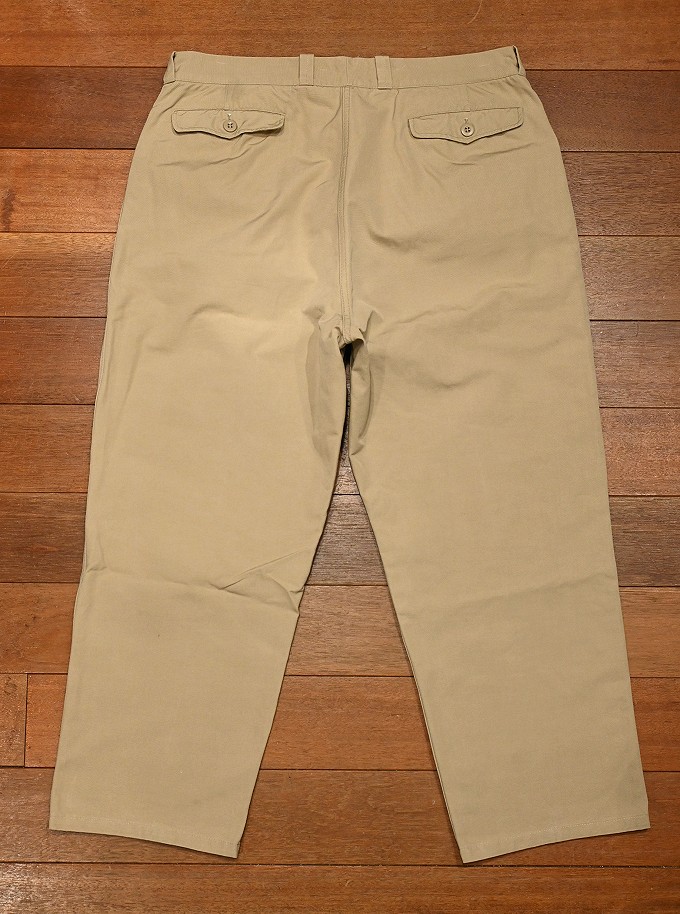 60s VTG/USED) フランス軍 M52 パンツ 平織り コットン+ポリ サイズ17