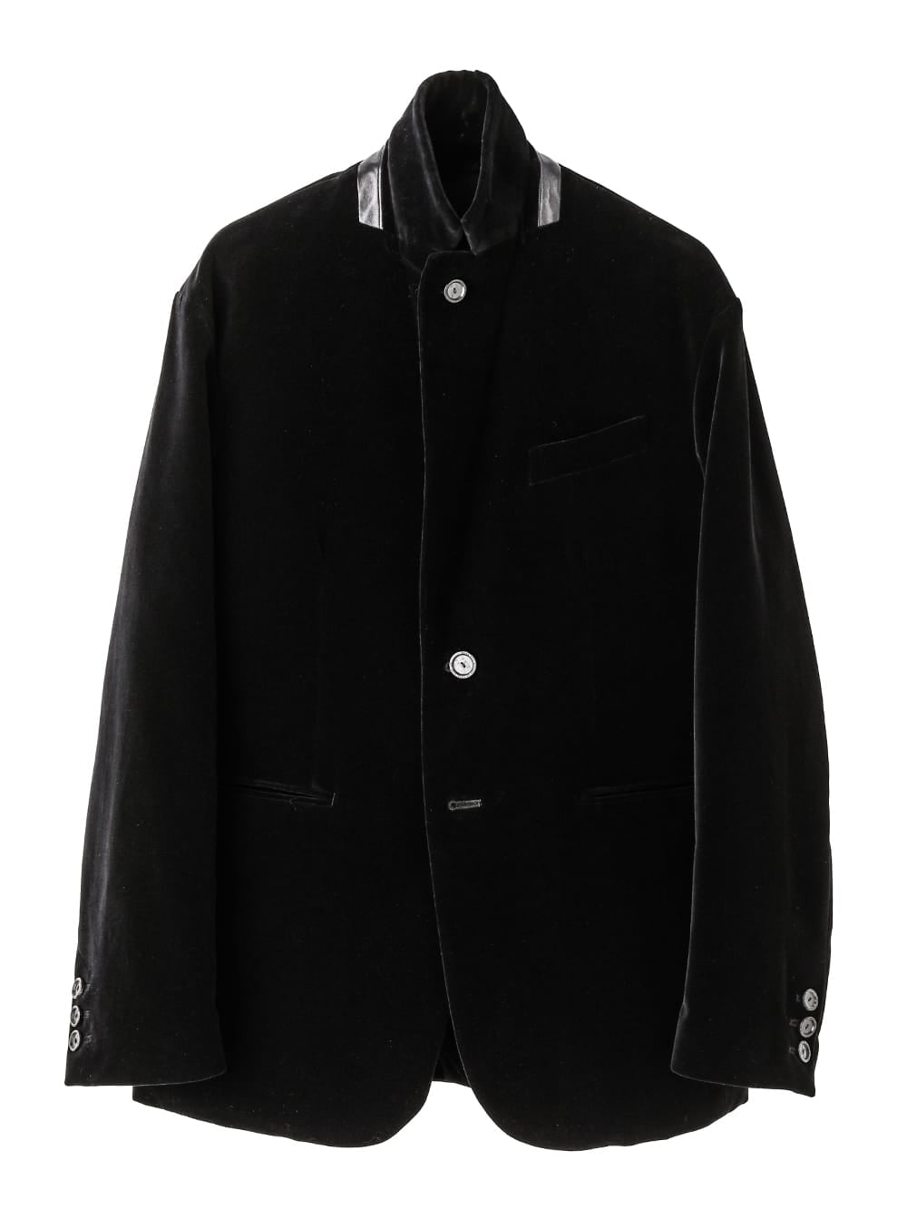 sj.0007AW25-black ノッチドラペル2Bサックジャケット The Black-and