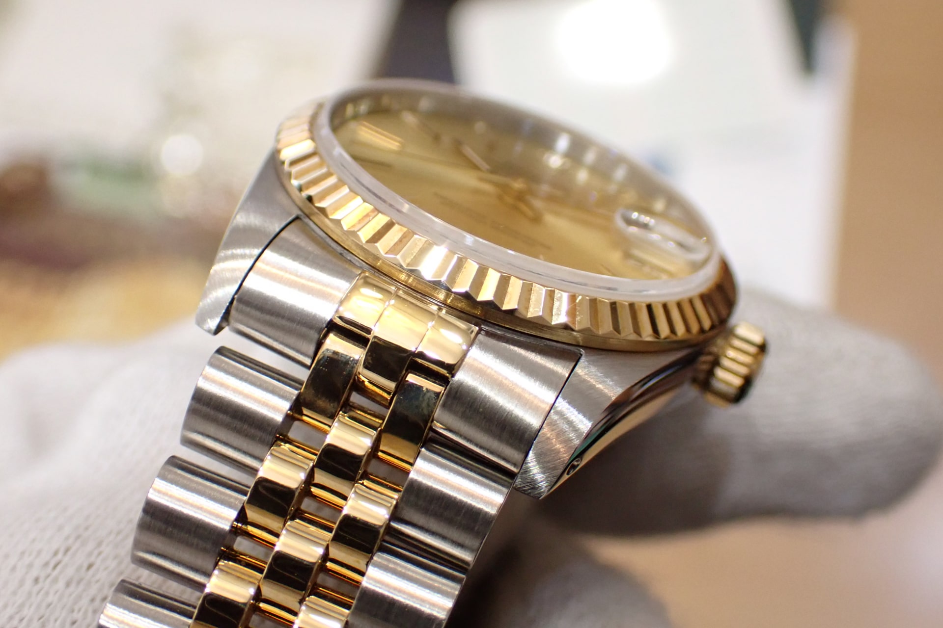 ロレックス ROLEX ボーイズ 68273 K18&SSコンビ ベルト3連コマ 中古品A