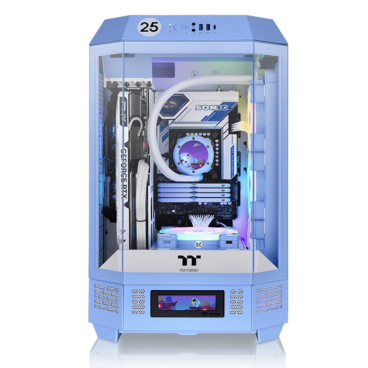 The Tower 300 Hydrangea Blue Micro Tower Chassis – Thermaltake USA