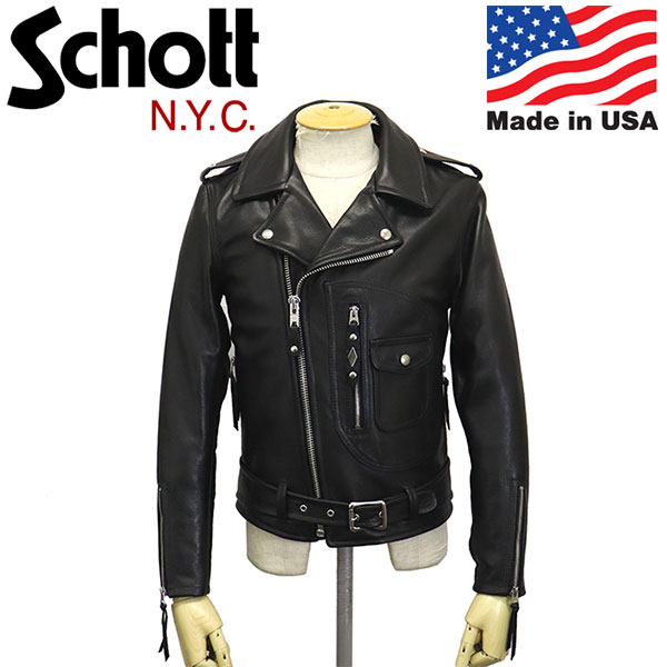 正規取扱店 Schott (ショット) 7645 528US COW NEW NAKED D-POCKET