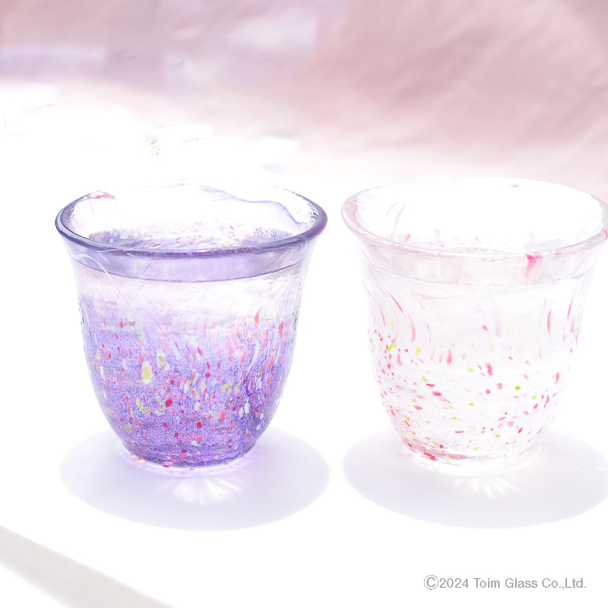 江戸硝子｜うきよ｜タンブラー｜藤まつり｜TOMICRAFT(トミクラフト