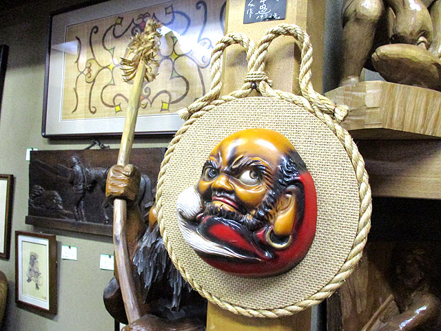 壁掛け 達磨 陶器 [トミヤ郷土民芸]