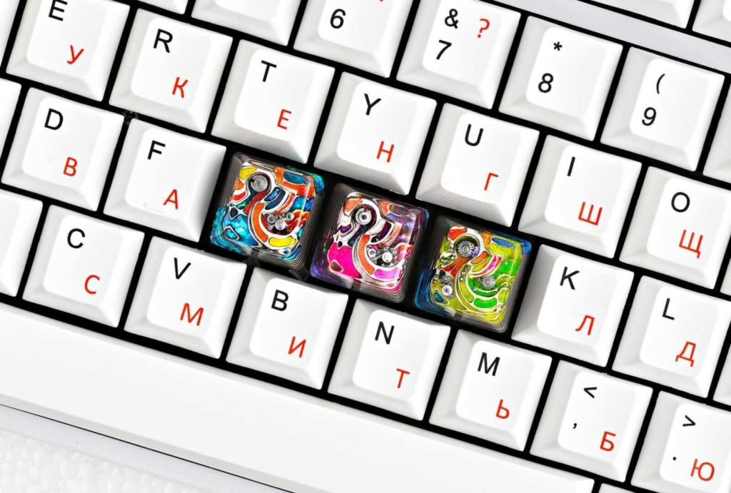 3 Jellykey artisan keycapキーキャップ 自作キーボード 3 Jellykey