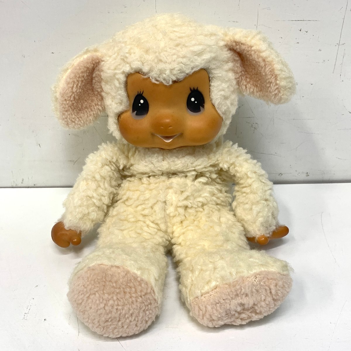 セキグチ ラブラブ ひつじのチャム 28cm ぬいぐるみ くたくた人形 羊