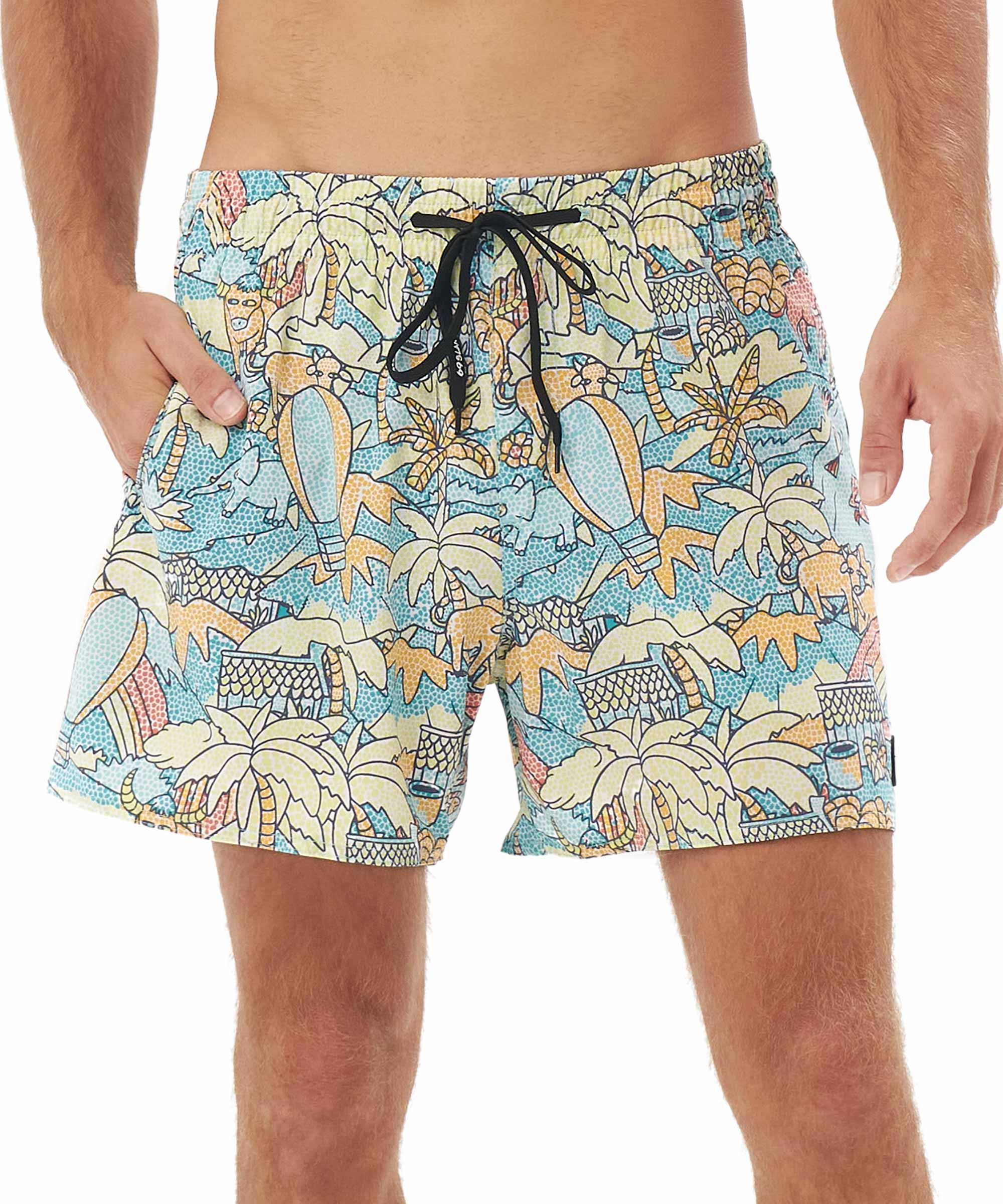 メンズ サーフパンツ ショート丈 ストレッチタイプ】SSBMOF-PM 柄