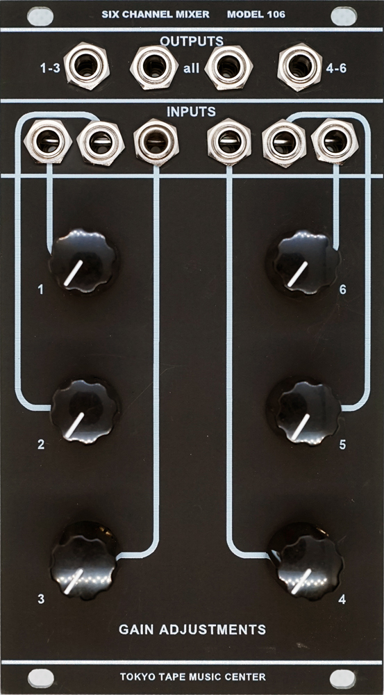 希少Tokyo Tape Music Center MODEL 106 ミキサー Six Channel Mixer
