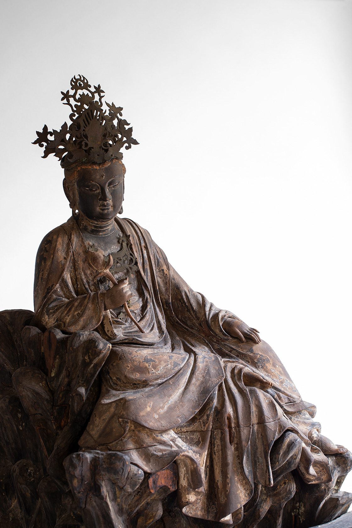 仏教美術 片膝観音 観音菩薩半跏像 宗朝観音像 水月観音菩薩 観音菩薩