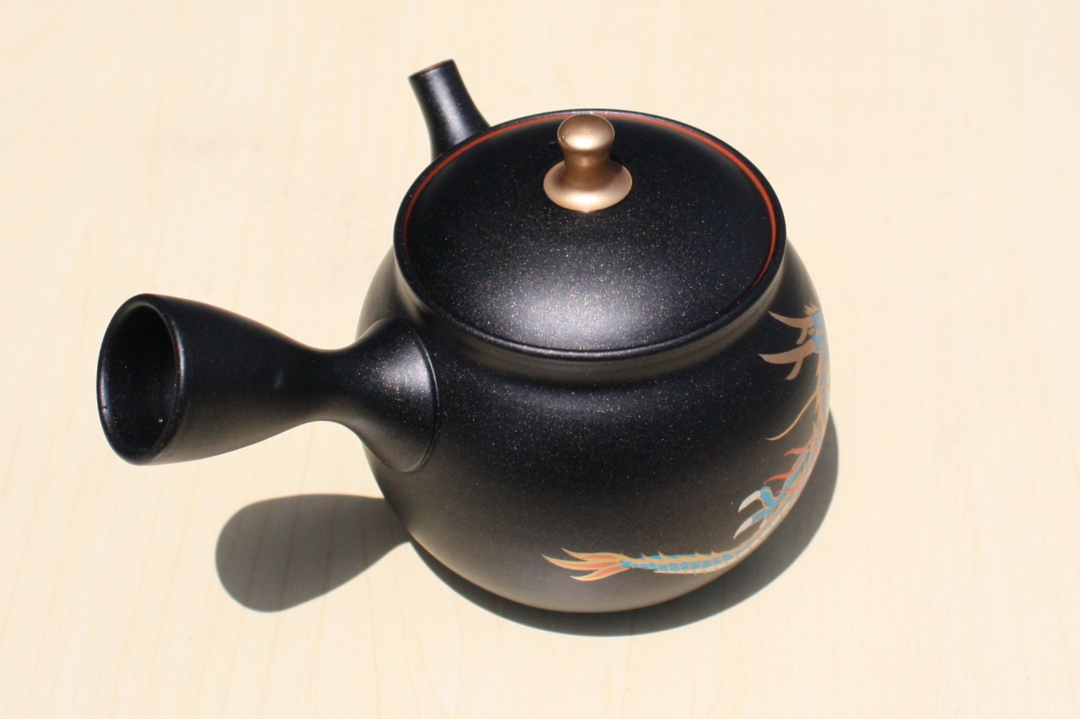 大日本常滑龍工組製 朱泥 雲龍紋 高さ21m 大日本常滑龍工組製 朱泥