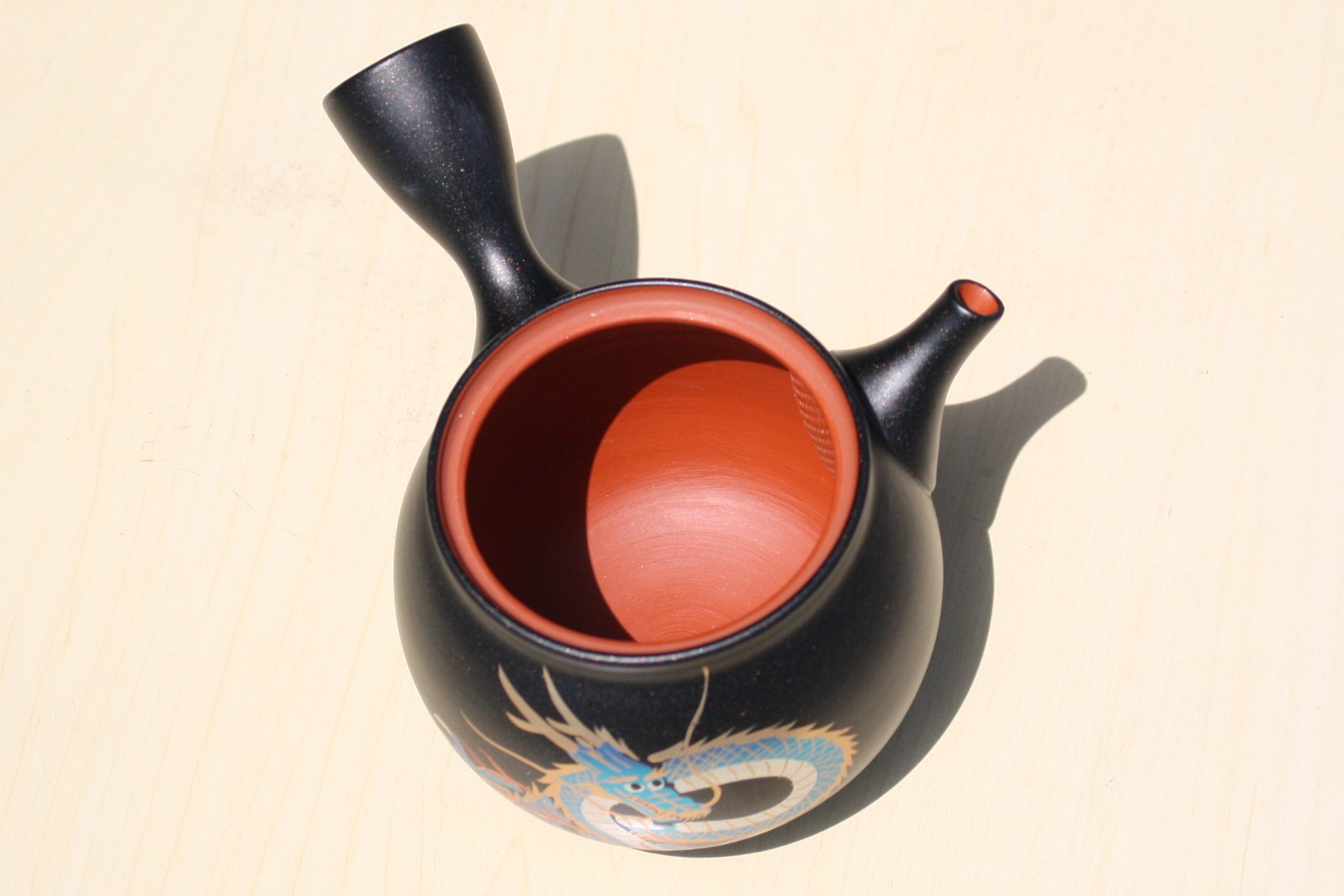 駿河山正作 紫砂 朱泥 彩色 達磨像 置物 N R8827 駿河山正