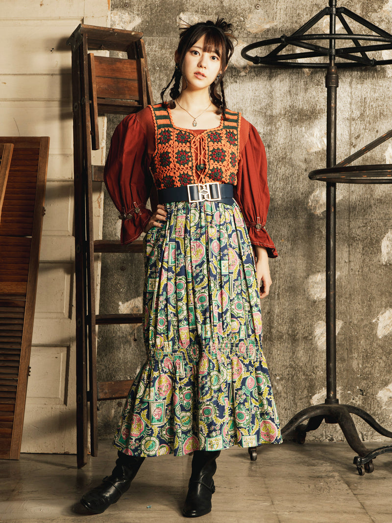 2色展開】Emerald Motel グラニースクエア ビスチェ – 古着屋Top of