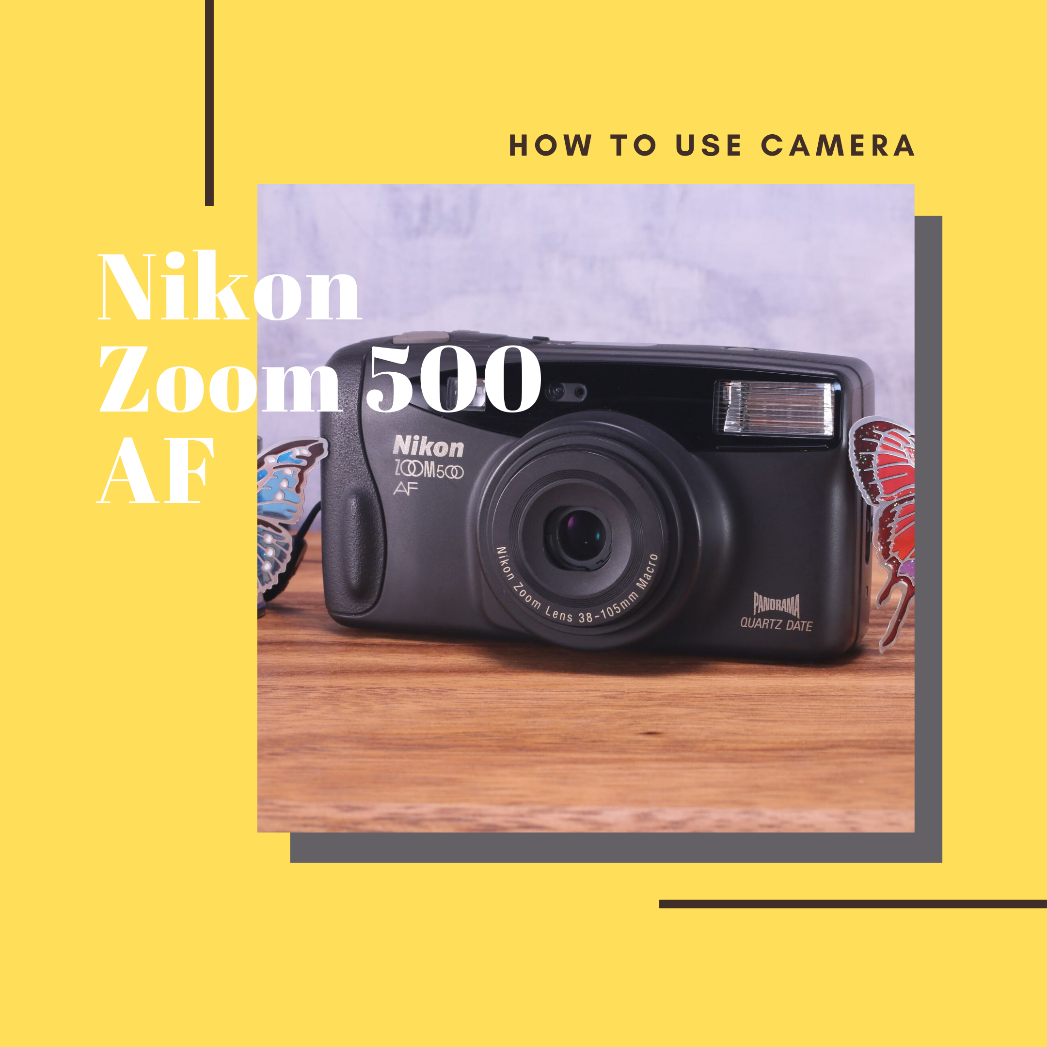⌘完動品！ 作例あり、電池付き！ Nikon ZOOM 500AF⌘ ⌘完動品！ 作例