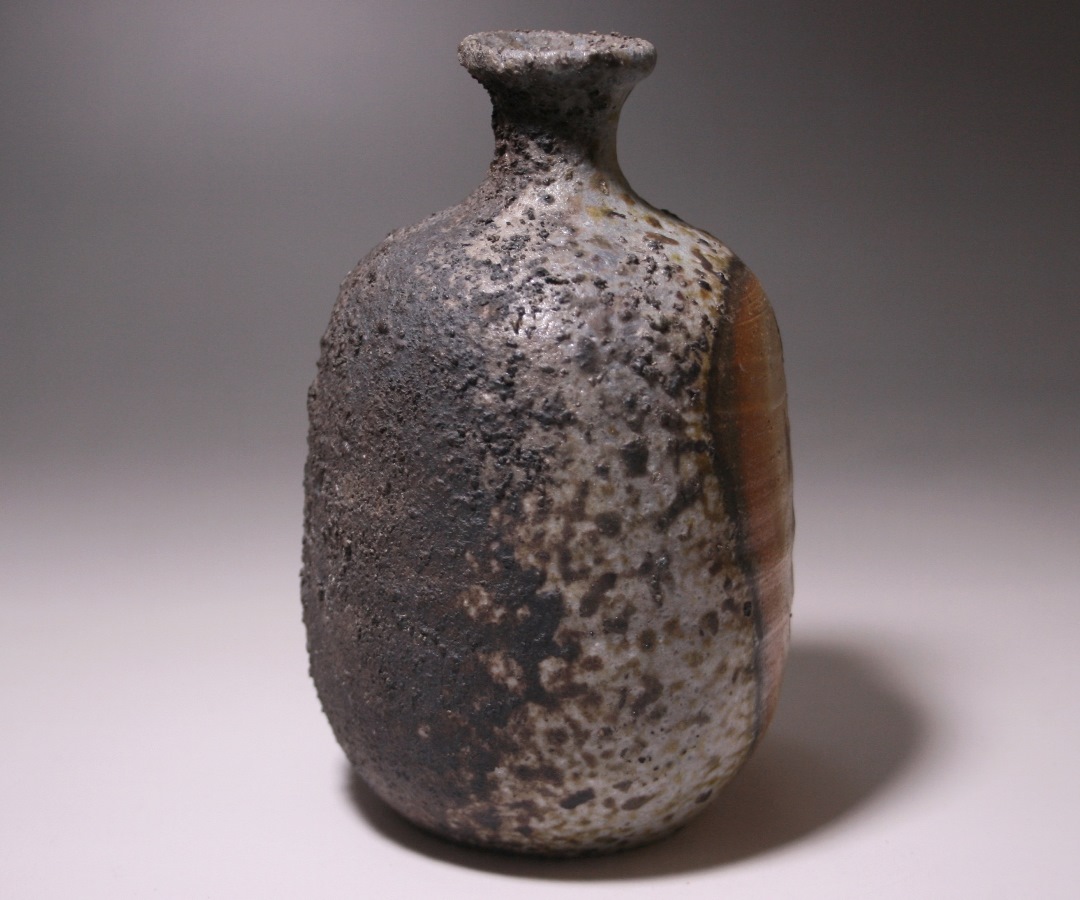 備前焼 希少 灰かぶり徳利(1) 備前焼 希少 灰かぶり徳利(1) 備前焼