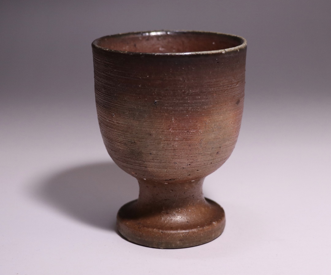 備前焼人間国宝長男 岡山県無形文化財 山本雄一本人作 盛皿長