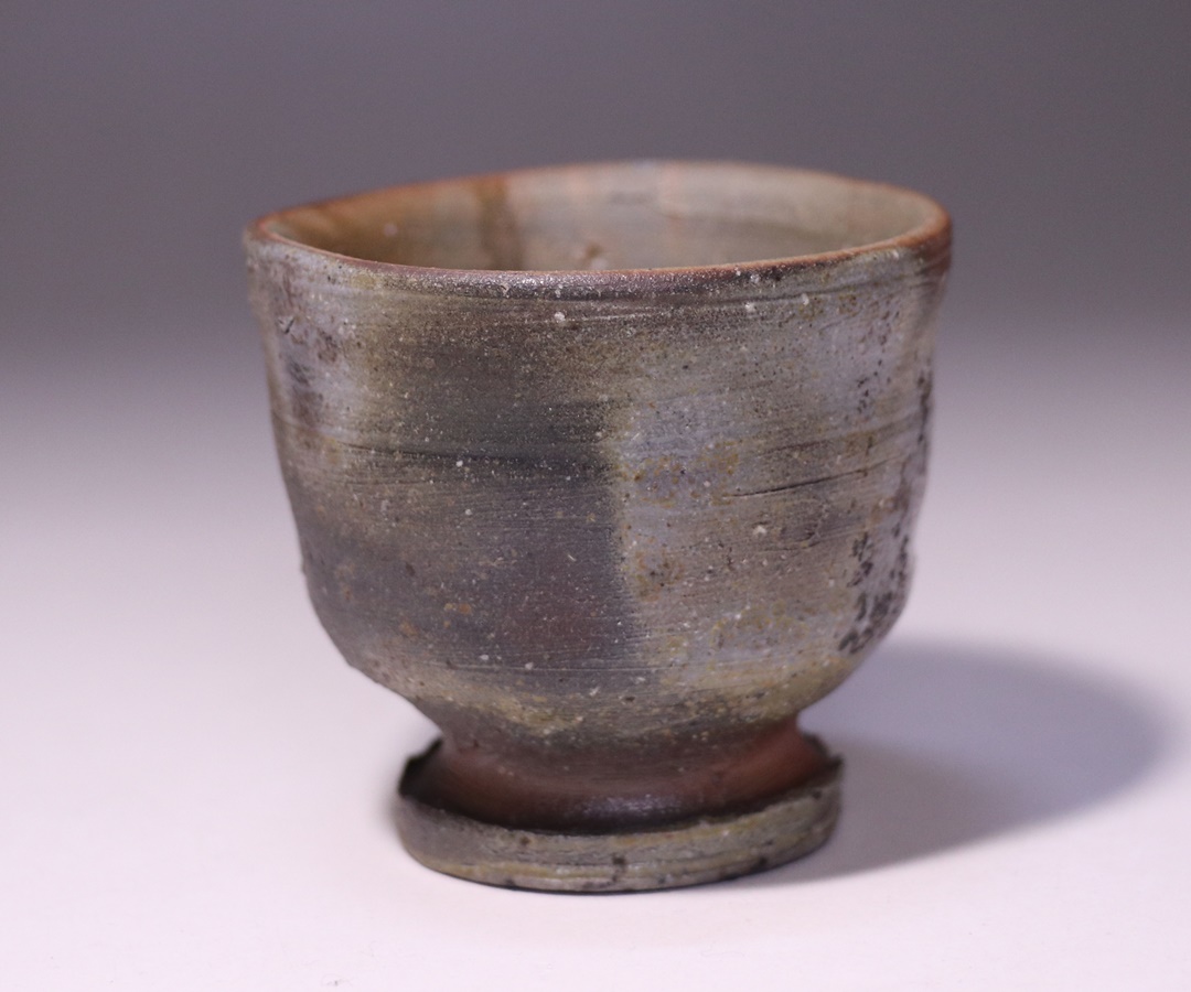 藤原 建 作 「備前馬上盃」 ～備前焼専門卸小売店 川口陶楽苑～