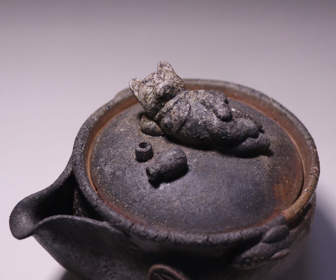 中原幸治 作 「備前招き猫宝瓶」 ～備前焼専門卸小売店 川口陶楽苑～