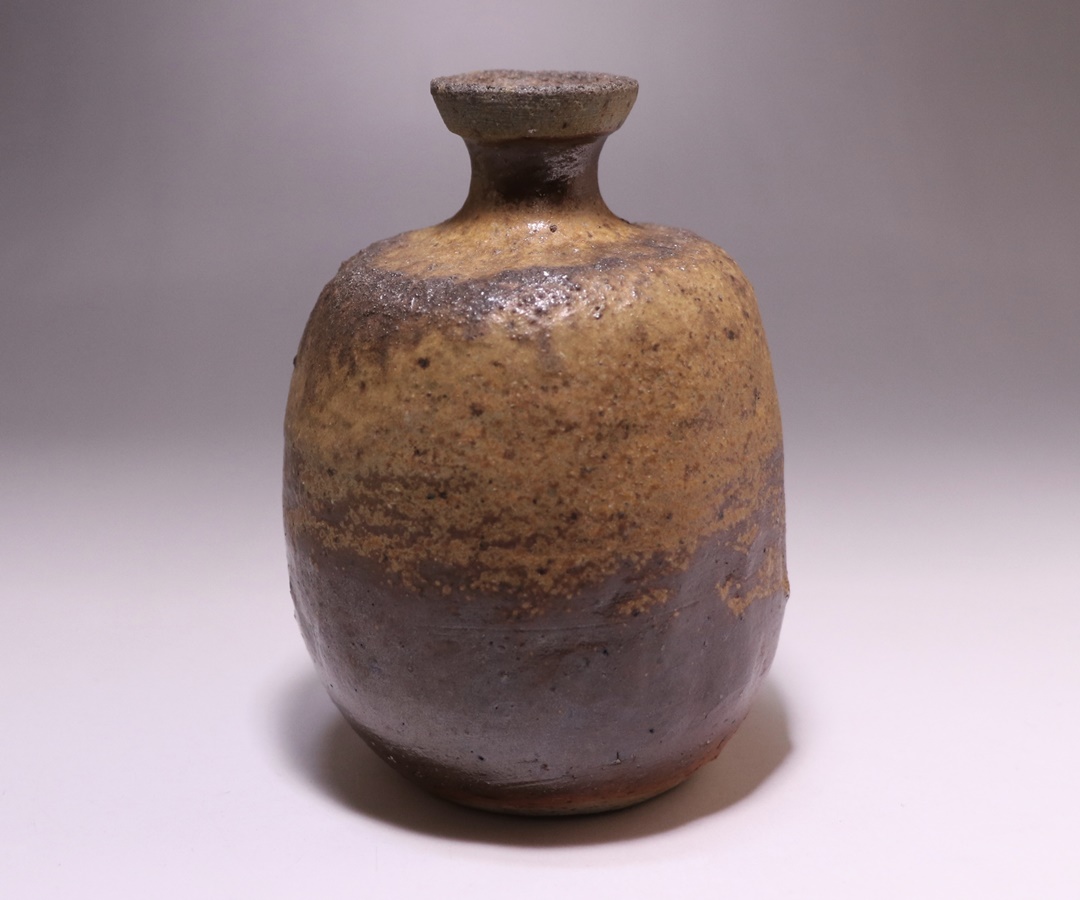 備前焼 多久守 伊部手 徳利 箱 花 酒器 骨董 備前焼 多久守 伊部手