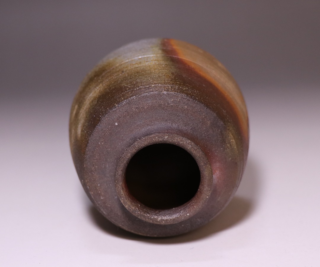 備前焼 山本雄一作 窯変茶入 備前焼 山本雄一作 窯変茶入