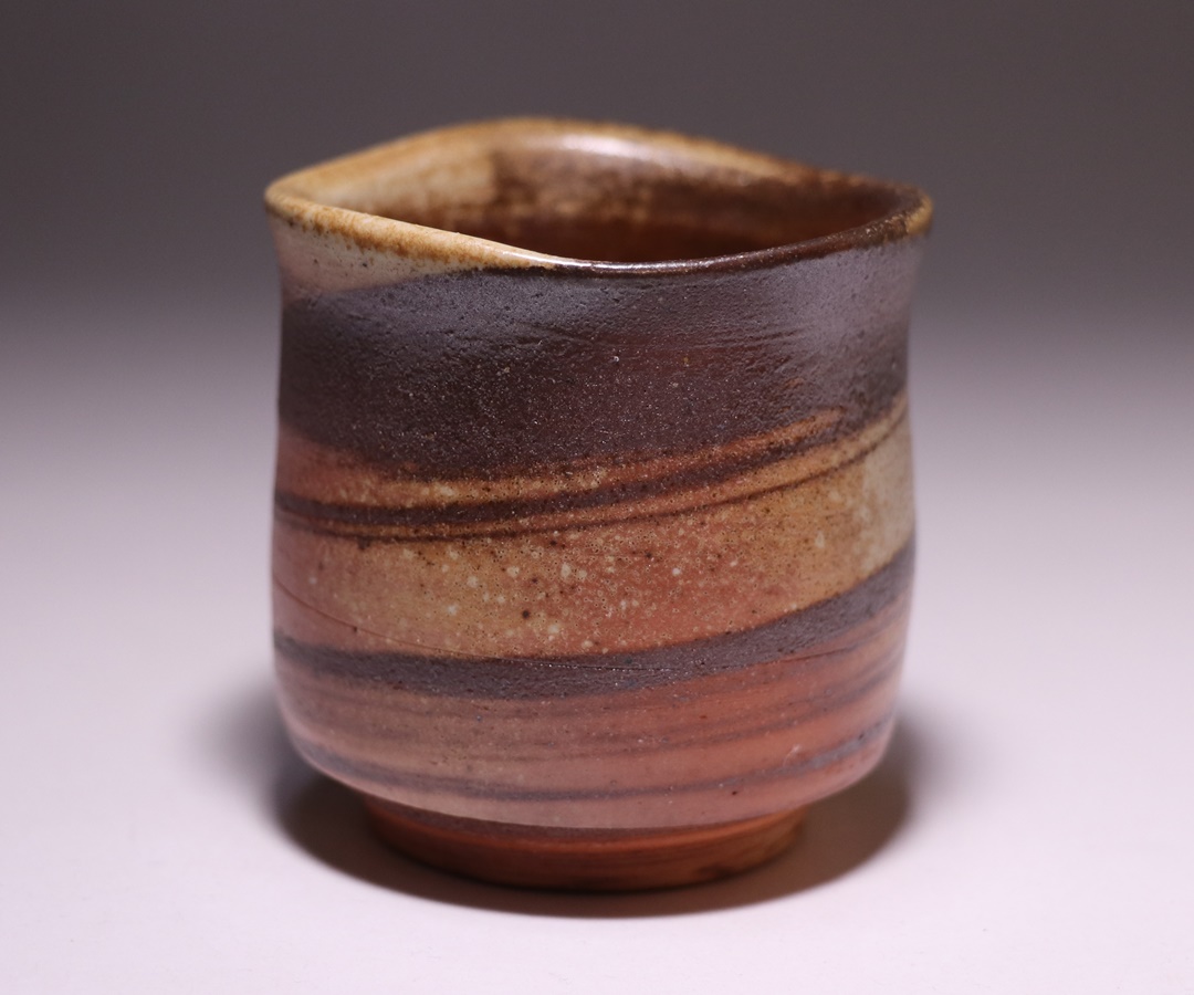 松井與之 作 「備前練上酒呑」 ～備前焼専門卸小売店 川口陶楽苑～