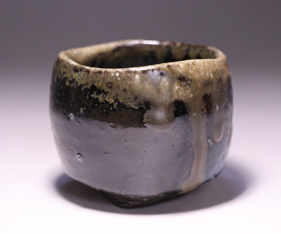 馬場隆志 作 「備前窯変蒼ぐい呑」 ～備前焼専門卸小売店 川口陶楽苑～