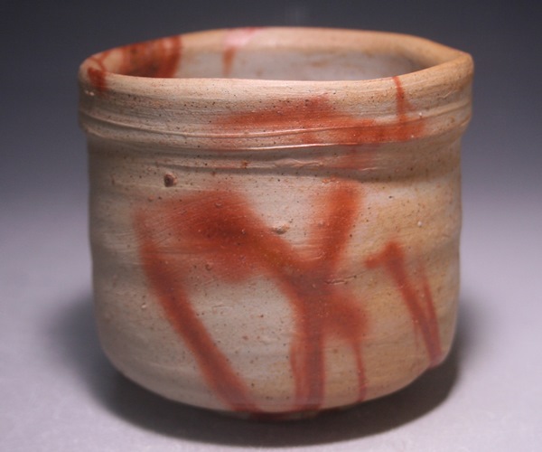 山本陶秀 作 「備前緋襷筒茶碗」 ～備前焼専門卸小売店 川口陶楽苑～