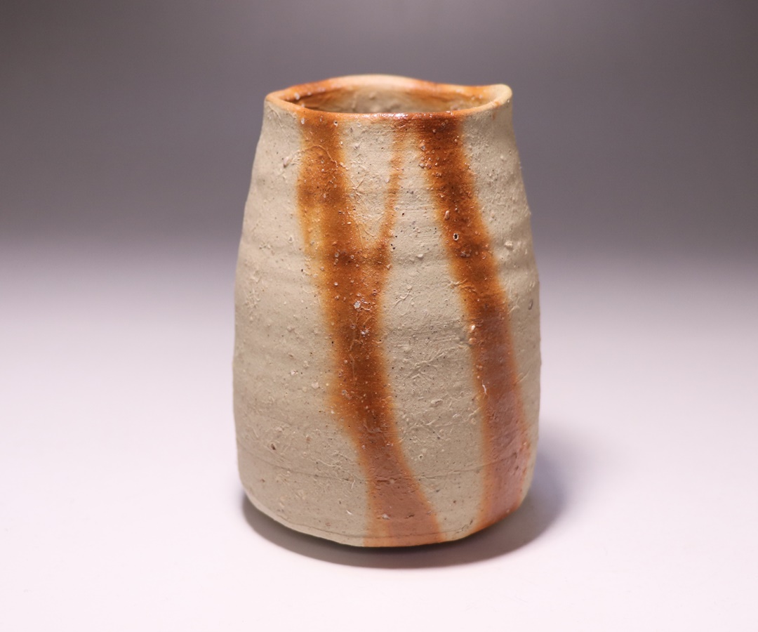 金重愫 (かねしげ まこと) 緋襷 円山窯 ぐい呑 酒呑 備前焼 酒器 陶器