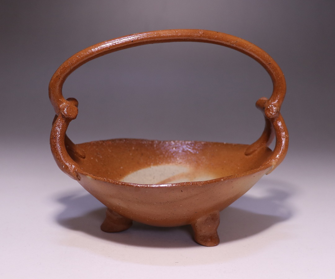 備前焼 金重有邦作 伊部三足平向付 皿 5枚 124th