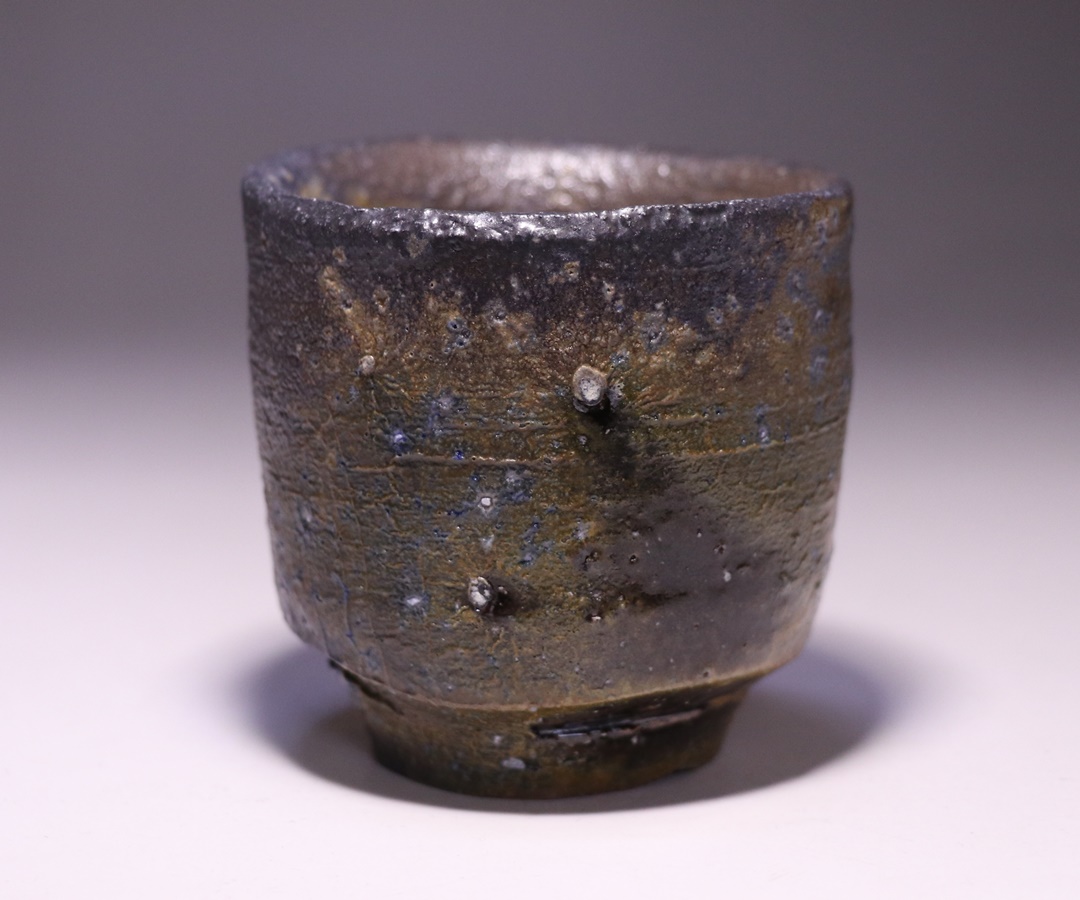 水瓶 備前焼 伊勢﨑競 無傷 無箱 割蓋付 水瓶 備前焼 伊勢﨑競 無傷 無