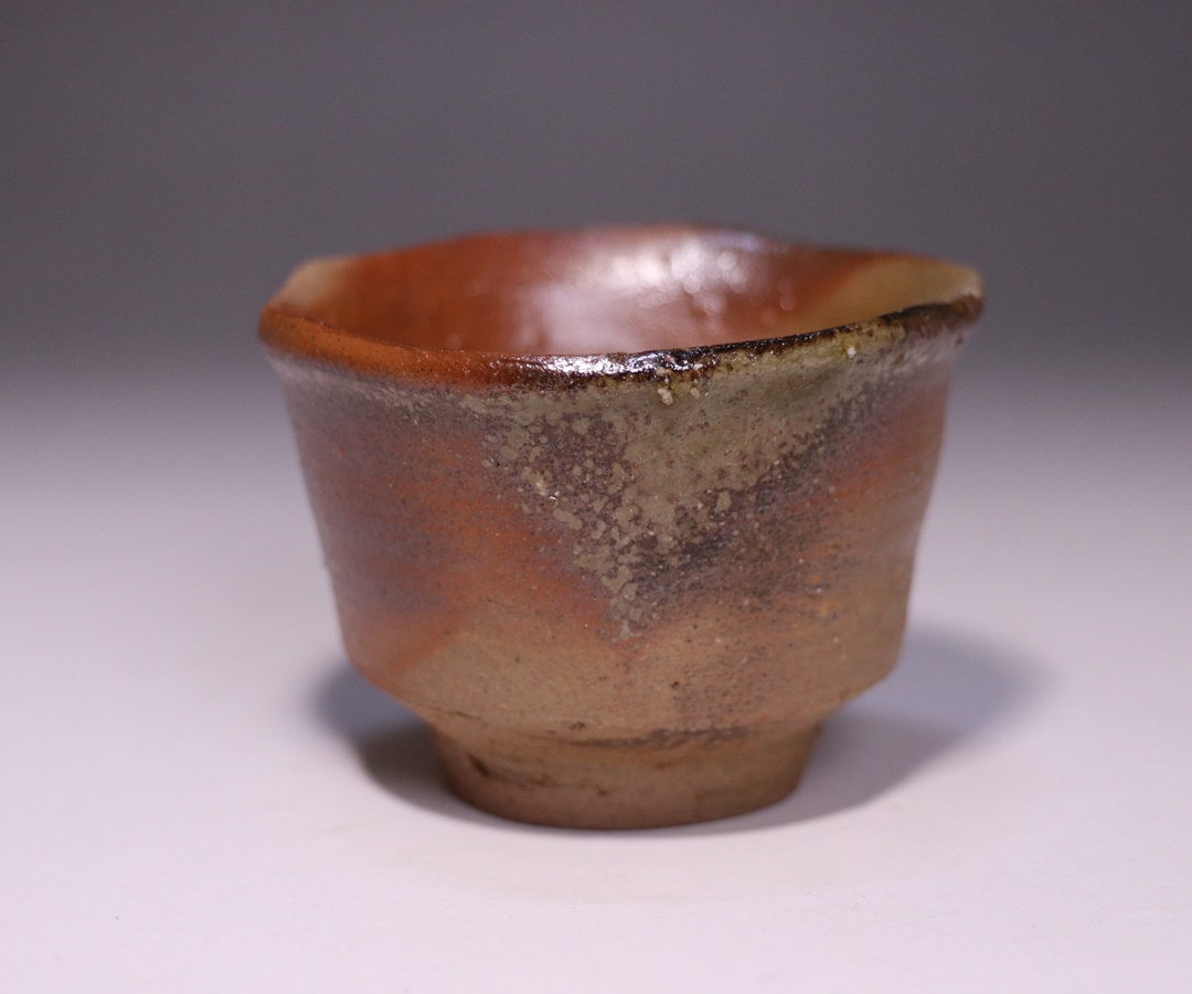 酒器 備前 ぐい呑み 正宗悟 共箱 現代陶芸 工芸 茶道具 美術品 生活の