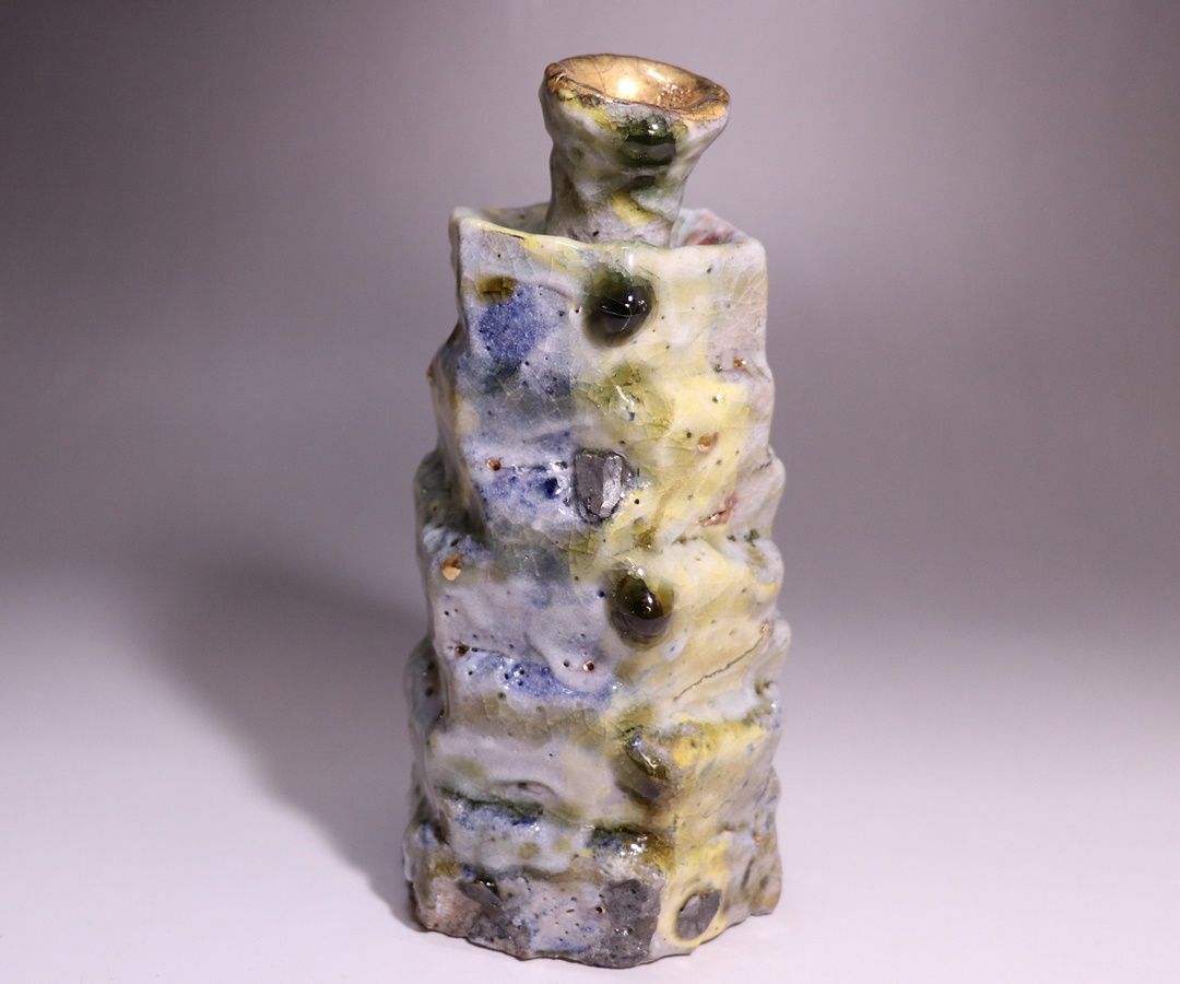 ☆星夢☆X87 市川透 （師：隠崎隆一） 徳利 酒器 共箱