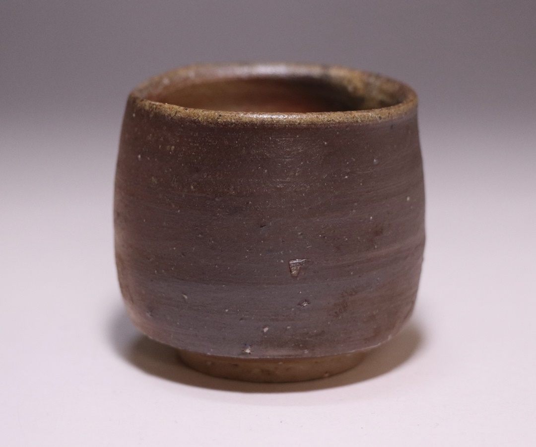 54】◇矢部篤郎先生 山本陶秀先生・三男 備前焼茶入 四方桟共箱