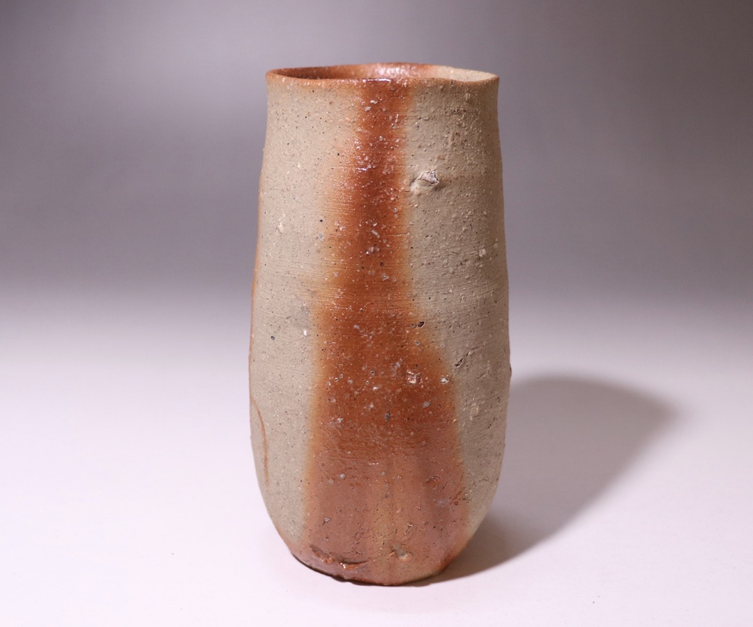 岡山県指定重要無形文化財保持者金重素山作 緋襷灰落とし