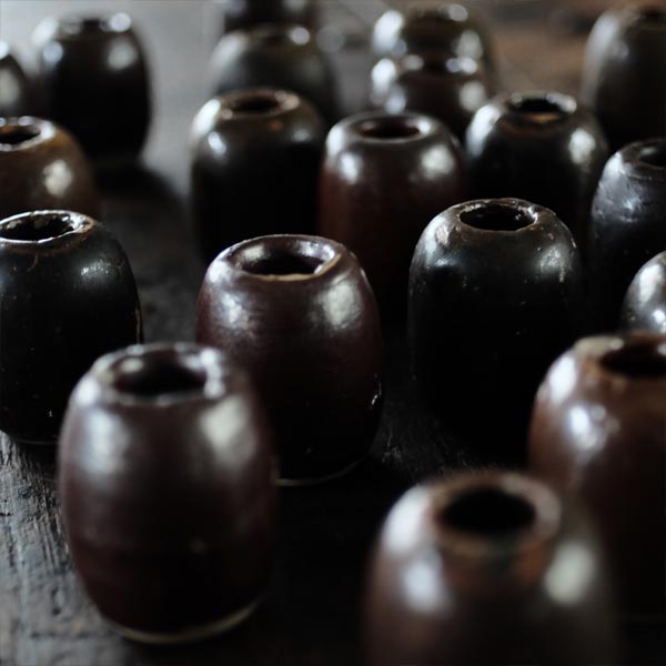 魚をとる網につける陶器のおもり沈子（ちんし） – zakka store towi