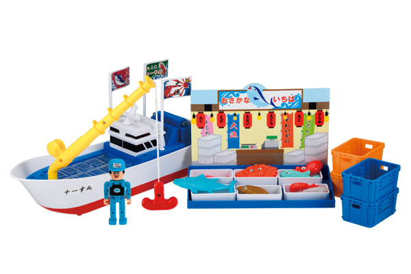 おさかないっぱい！漁船セット｜子供向け乗り物玩具メーカー-株式会社