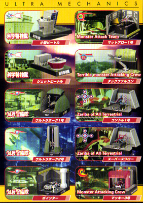 ウルトラメカニックス 出動スタンバイ編 全10種 ウルトラ警備隊 科学
