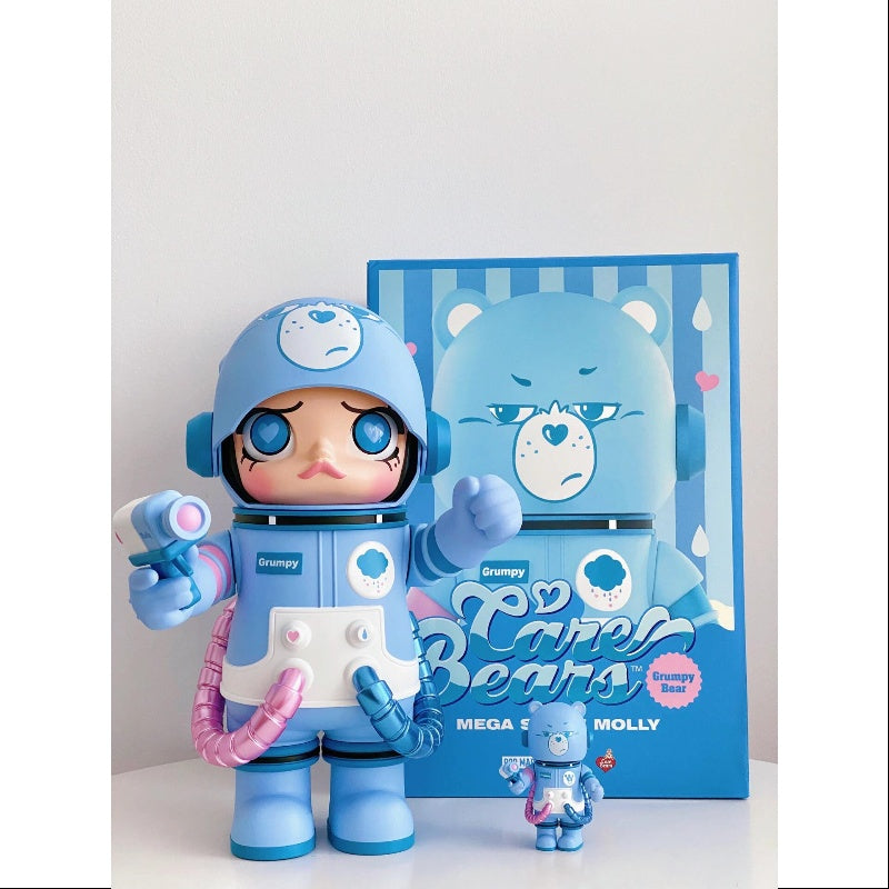 POPMART SPACE MOLLY400％&100％ Grumpy Bear Pop