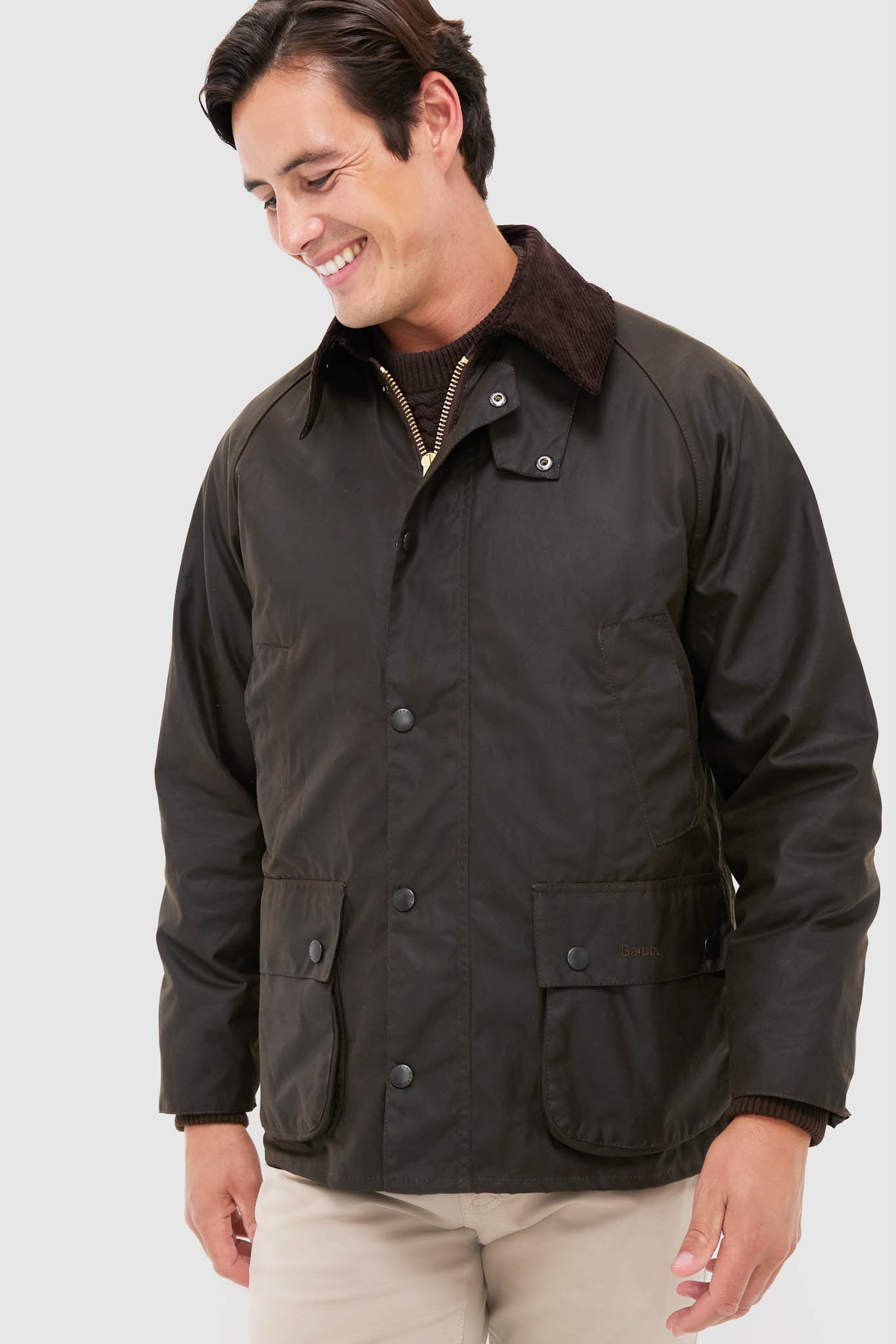 Olive Ashby Wax Jacket | Barbour