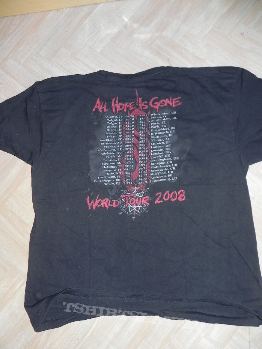 Slipknot - World Tour 2008 | TShirtSlayer TShirt and BattleJacket