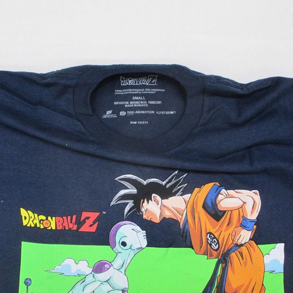 ドラゴンボール バーダック 悟空 USA カタカナ ロゴ 半袖 tシャツ青