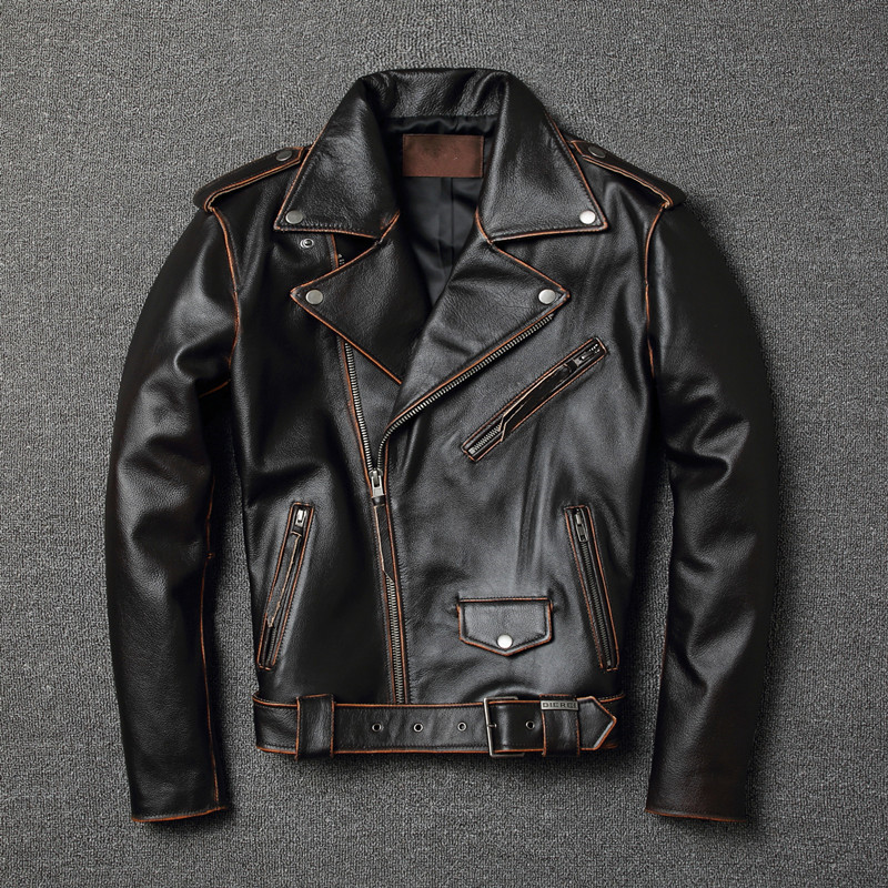 楽天市場】SALE カウハイド レザージャケット バイクジャケット メンズ