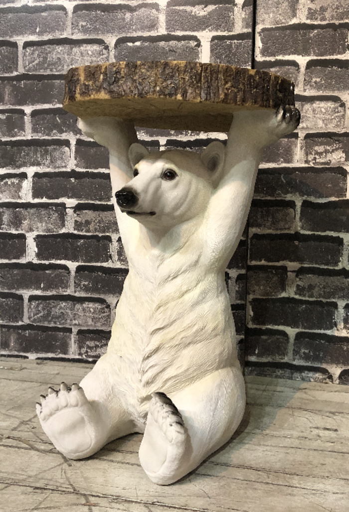 楽天市場】アニマルサイドテーブル シロクマ ポーラーベア ナイト