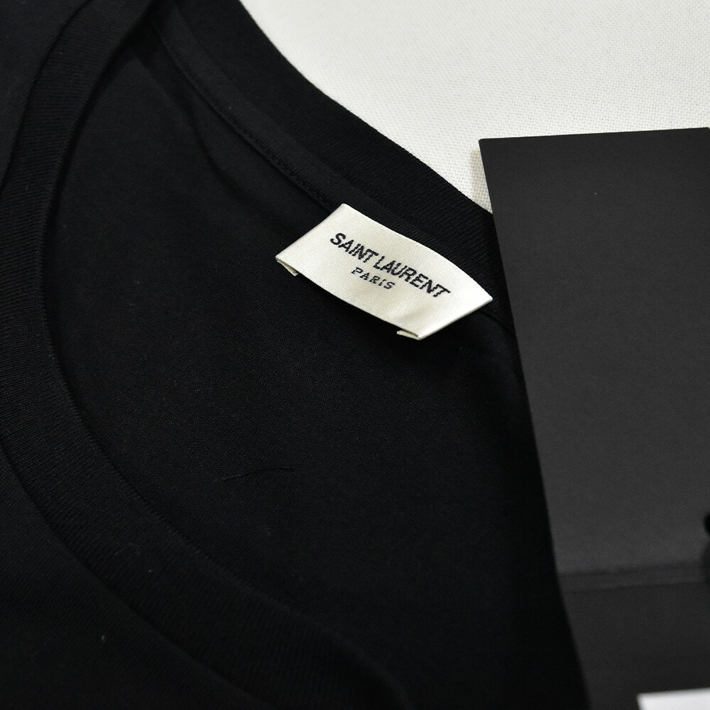 楽天市場】サンローラン Tシャツ ロゴ メンズ 半袖 ショートスリーブ