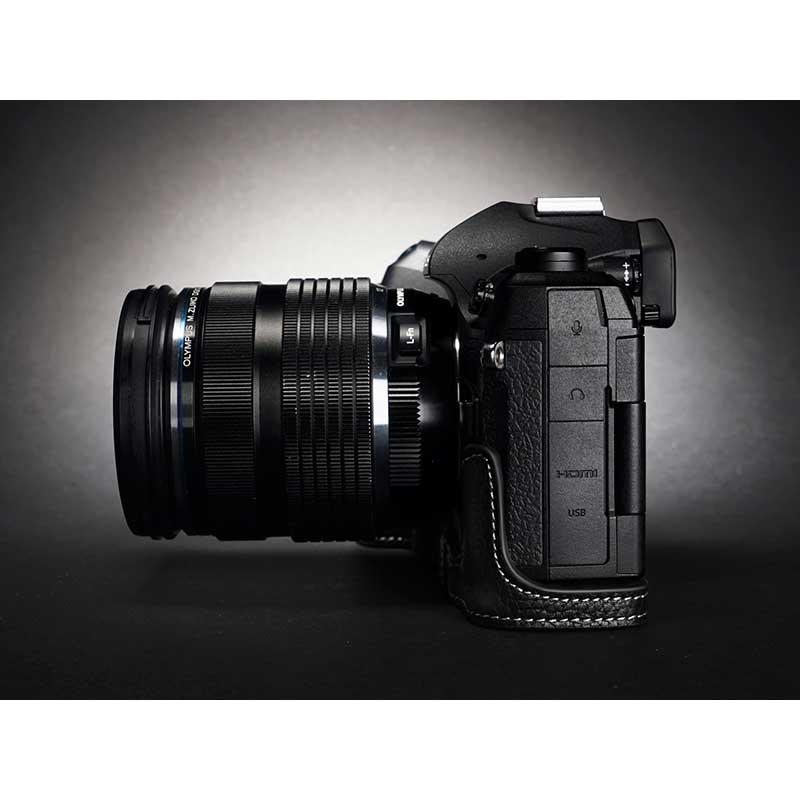 楽天市場】OLYMPUS OM SYSTEM OM-1 用レザー ケース Black ブラック TP