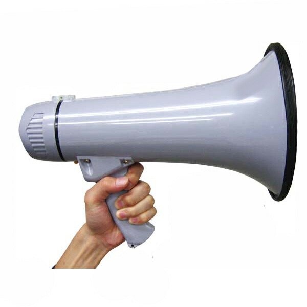 楽天市場】拡声器 メガホン ハンドマイク付 25W メロディー サイレン