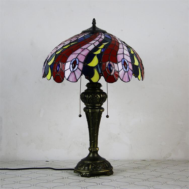 楽天市場】40*63CM トンボ柄 6タイプ展開 ステンドグラスランプ